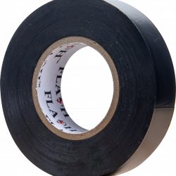 PVC INS 18X20M BLACK TAPE FLASH