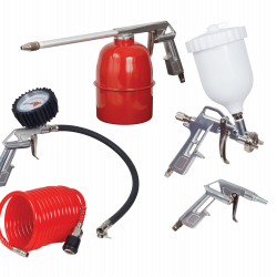 Spray Gun Kit 5 Pce Gravity Powered Gun