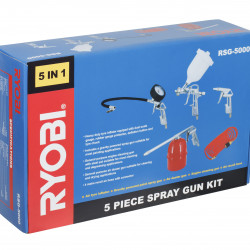 Spray Gun Kit 5 Pce Gravity Powered Gun