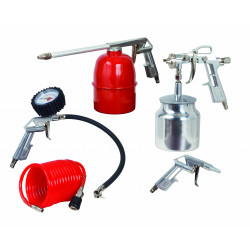 Spray Gun Kit 5 Pce Suction Powered Gun