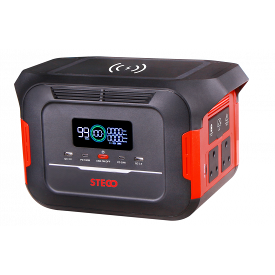 STECO FAST CHARGING PORTABLE POWER STATION 600W