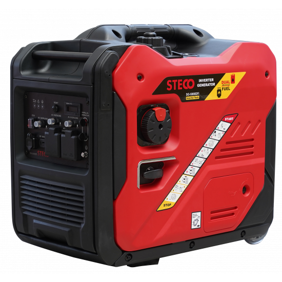 Steco Dual Fuel Silent Inverter Generator 5Kva